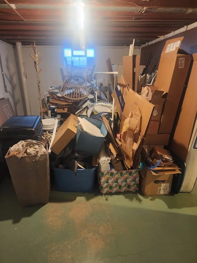 Roll-off dumpster container at job site for 15 Yard Dumpster Rental in Anthony